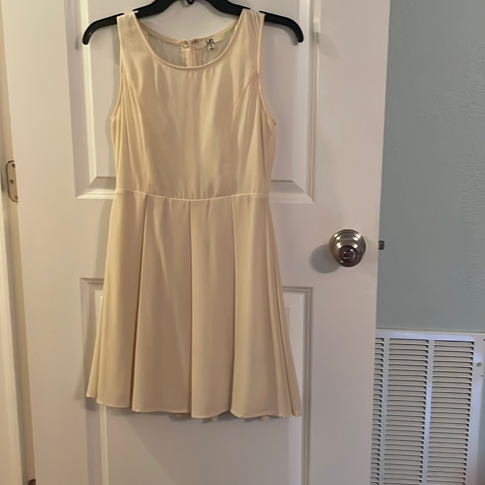 Dress- ivory sleeveless A line dress